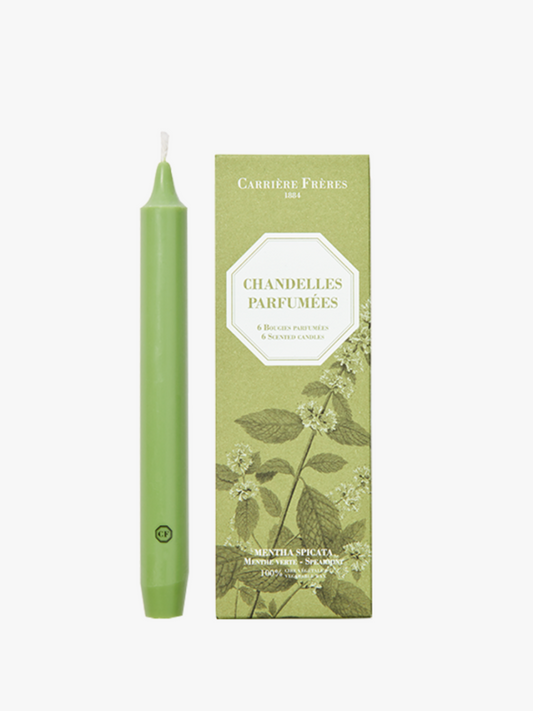 Chandelles parfumées Menthe Verte CARRIÈRE FRÈRES