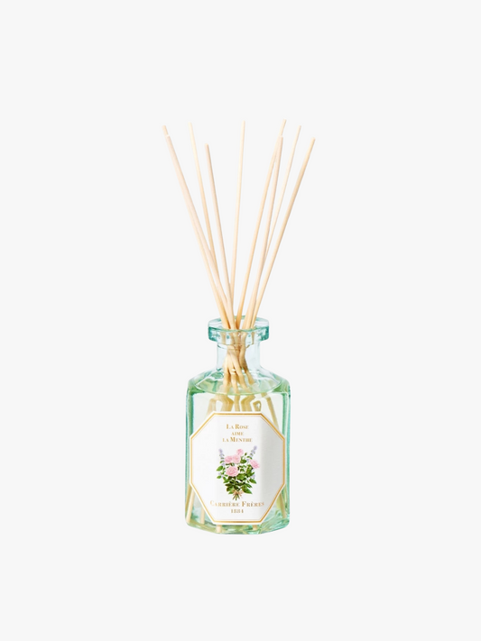 Diffuseur La Rose Aime la Menthe CARRIÈRE FRÈRES