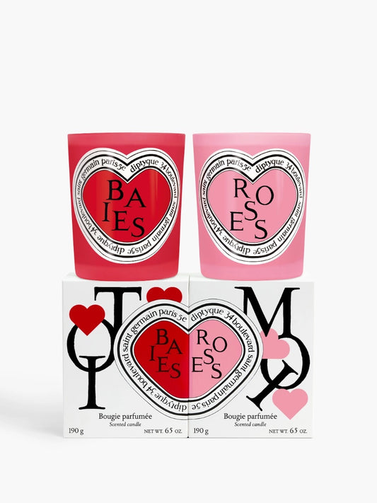 Bougie duo Baies & Roses DIPTYQUE (édition Saint-Valentin)